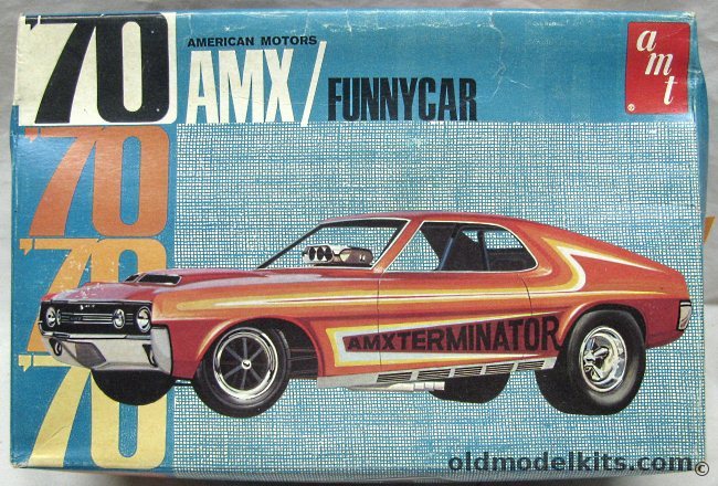 AMT 1/25 1970 AMX / Funny Car American Motors - Build it Stock / Street / Custom / Funny Car, Y722-200 plastic model kit